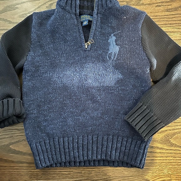 Boys Ralph Lauren half zip sweater size 5 - Picture 3 of 3